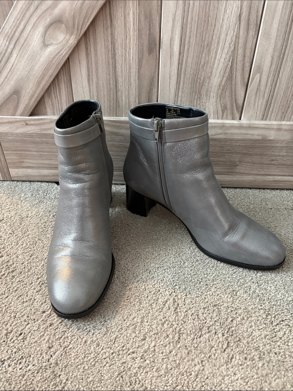 Kate spade Sutton boots size 11-Gray Women’s Ankle Boots with Side Zip